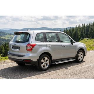 Боковые пороги RedLine V1 (2 шт., алюминий) Subaru Forester 2013-2018 гг. фото 1