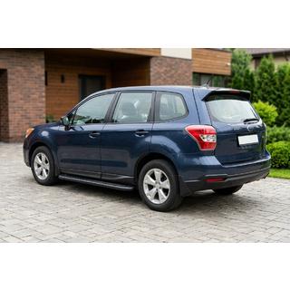 Боковые пороги Bosphorus Black (2 шт., алюминий) Subaru Forester 2013-2018 гг. фото 1