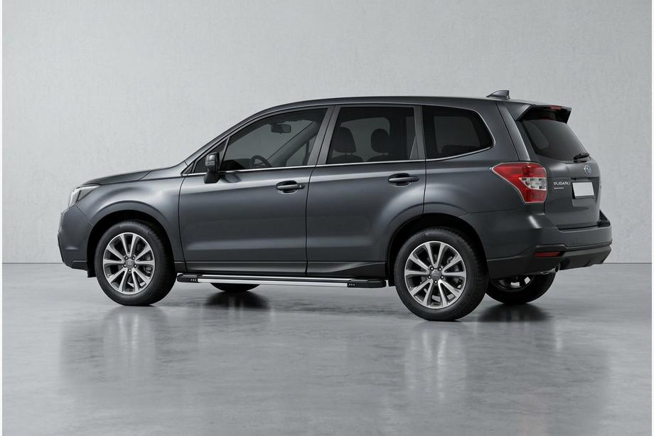 Subaru Forester 2013-2018 гг. Боковые Подножки Rainbow (2 шт., Алюминий) Image