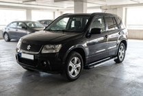 Suzuki Grand Vitara 2005-2017 гг. Боковые пороги RedLine V1 (2 шт., алюминий) фото 1