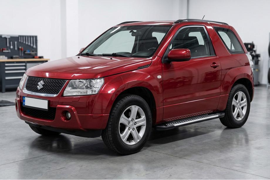 Suzuki Grand Vitara 2005-2017 гг. Боковые Подножки Line (2 шт., Алюминий) Image
