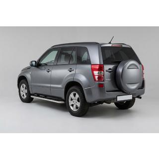 Боковые Подножки Maydos V1 (2 шт., Алюминий и Нержавейка) Suzuki Grand Vitara 2005-2017 гг. фото 1