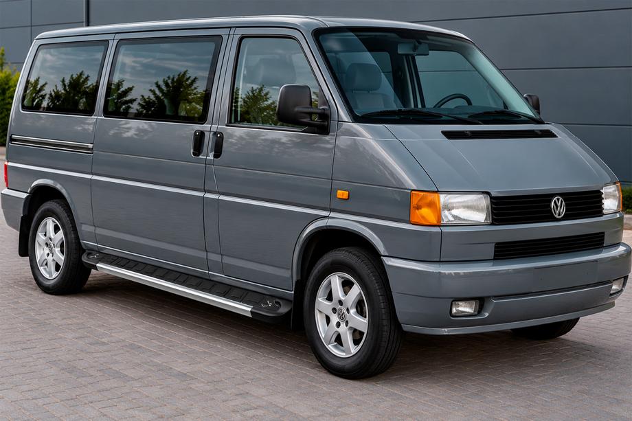 Volkswagen T4 Transporter 1990-2003 гг. Боковые Подножки Duru (2 шт., Алюминий) Фото 1