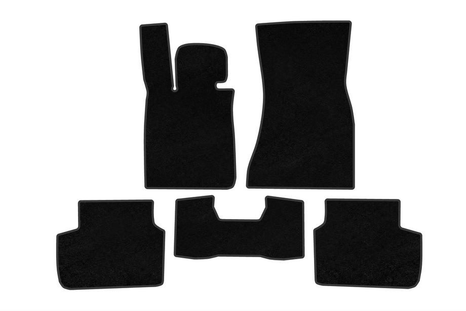 BMW 7 серия G11/G12 2015-2022 гг. Текстильные коврики Classic (для G11, черные) Image