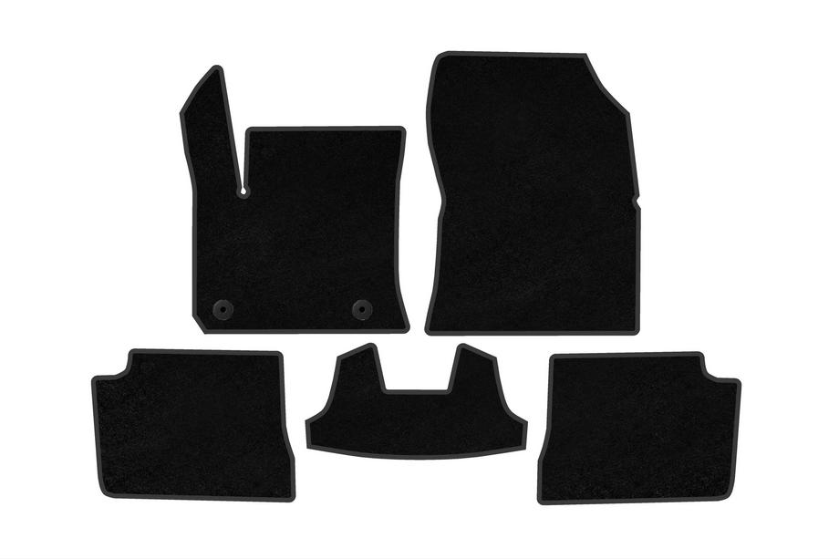 Peugeot 208 2019- гг. Текстильные коврики Classic (Электро, черный) Image