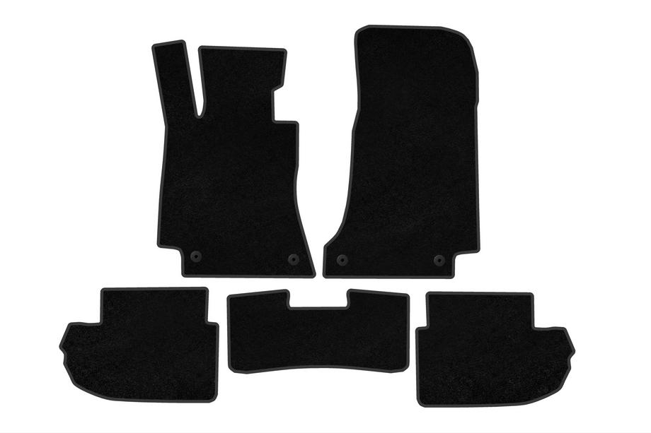 Mercedes E-class coupe C238 2016-2024 гг. Текстильные коврики Premium (2021-2024, черный) Image