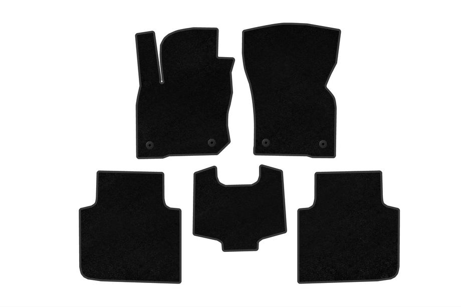 Skoda Kodiaq 2023- гг. Текстильные коврики Premium (Черный) Image