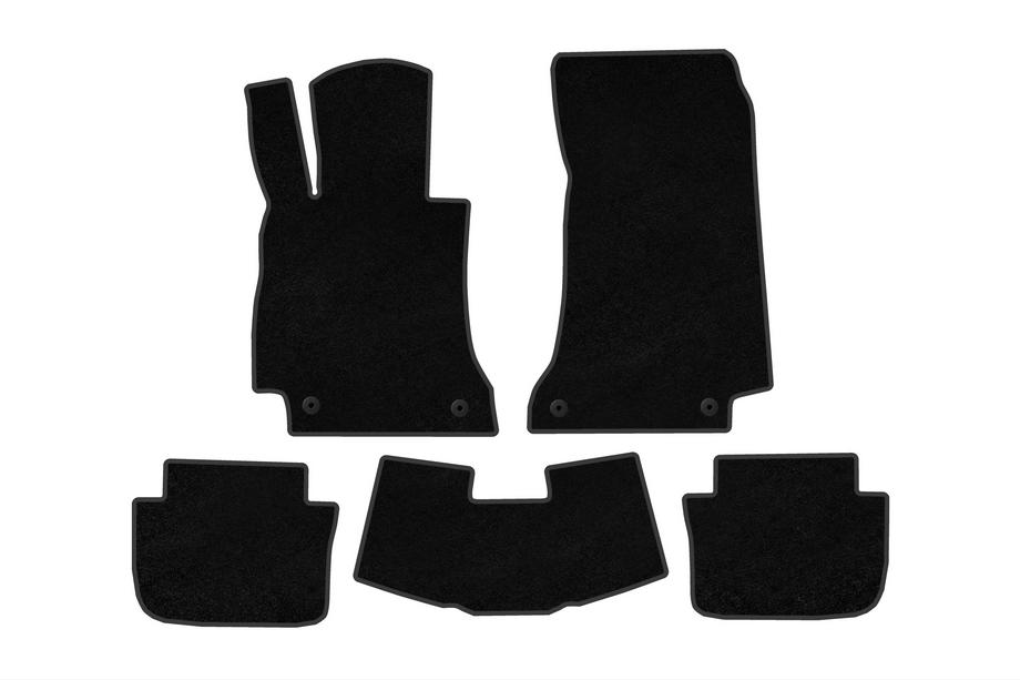 Mercedes E-сlass W214 2023- гг. Текстильные коврики Deluxe (Cabrio, Черный) Image