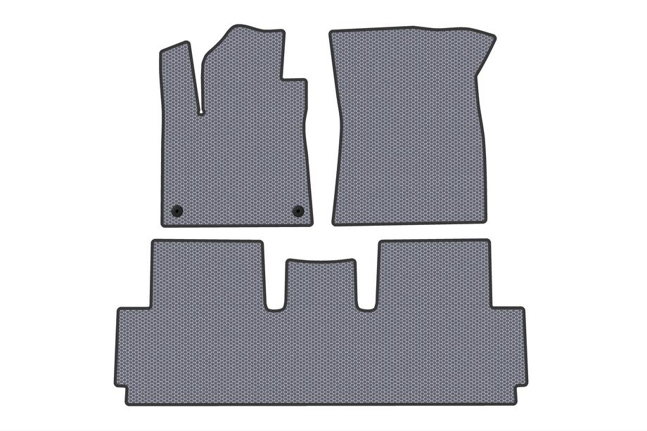 Citroen C-4 Picasso 2013-2022 гг. Резиновые коврики Carsuit (для Grand, 2 ряда, серые) Image