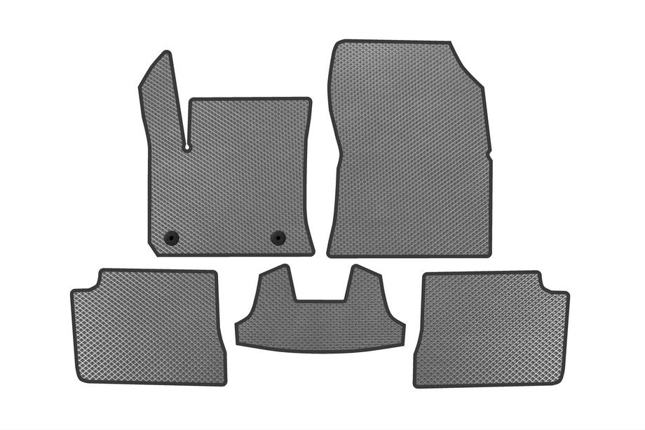 Peugeot 208 2019- гг. Резиновые Коврики Carsuit (Электро, Серый) Image