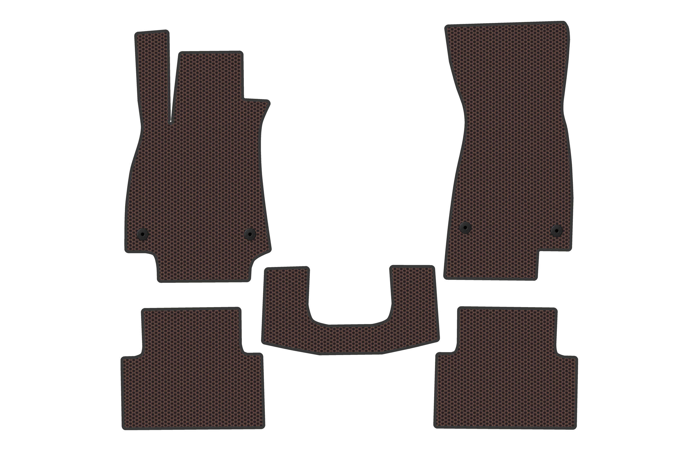 Гумові килимки Carsuit V2 (Sedan, коричневий) для Ауди A5 2024- рр