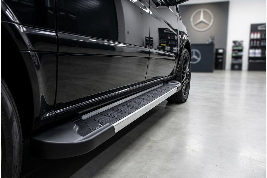 Mercedes Vito/V-class W447 2014- гг. Боковые пороги RedLine V1 (2 шт., алюминий) Image