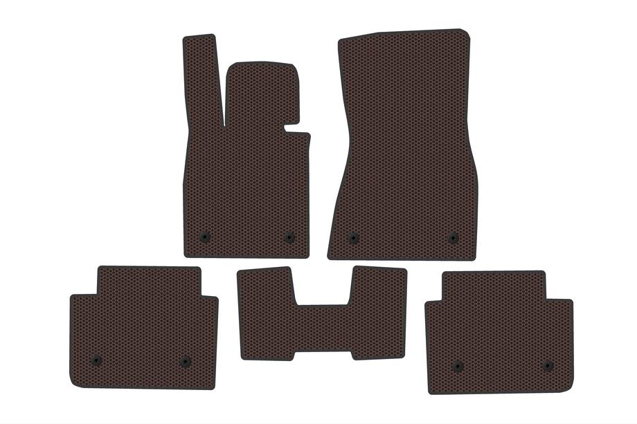 BMW 5/i5 серия G60/G60E/G61 2023- гг. Резиновые коврики Carsuit (для i5 G60E, коричневые) Image