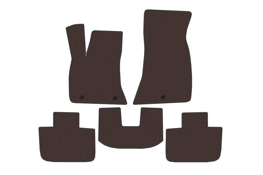 Chrysler C300 2011-2023 гг. Резиновые Коврики Carsuit V2 (Коричневые) Image