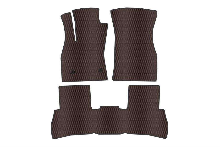 Fiat Doblo II 2010-2022 гг. Резиновые коврики Carsuit V2 (2010-2015, Коричневый) Image