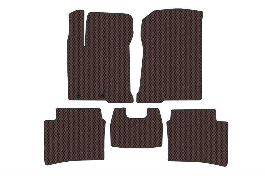 Hyundai I-20 2020- гг. Резиновые Коврики Carsuit (Коричневые) Image