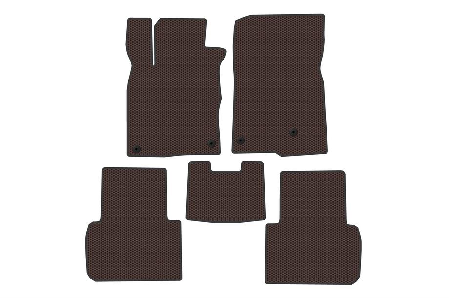 Honda Civic Sedan 2021- гг. Резиновые Коврики Carsuit (Коричневые) Image