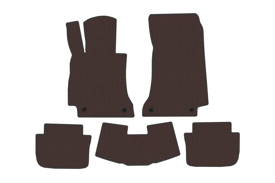 Mercedes E-сlass W214 2023- гг. Резиновые коврики Carsuit (Cabrio, коричневый) Image