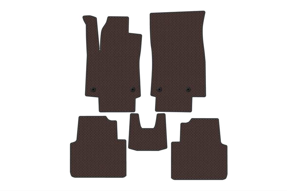 Opel Crossland X 2017-2024 гг. Резиновые коврики Carsuit (2020-, Коричневые) Image