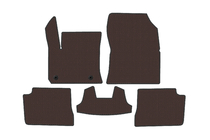 Peugeot 208 2019- гг. Резиновые коврики Carsuit (Электро, Коричневый) фото 1