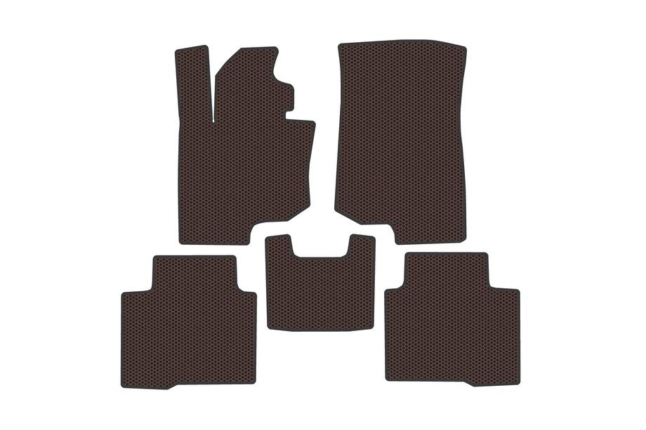 SsangYong Torres 2022– гг. Резиновые коврики Carsuit (Электро, Коричневый) Image