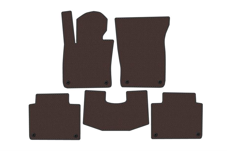 Volvo S90/V90 2016- гг. Резиновые коврики Carsuit (SW, коричневые) Image