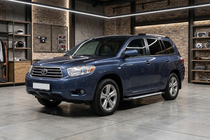 Toyota Highlander 2008-2013 гг. Боковые Подножки Line (2 шт., Алюминий) фото 1