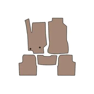 Резиновые коврики Carsuit (Бензин, бежевые) фото 1