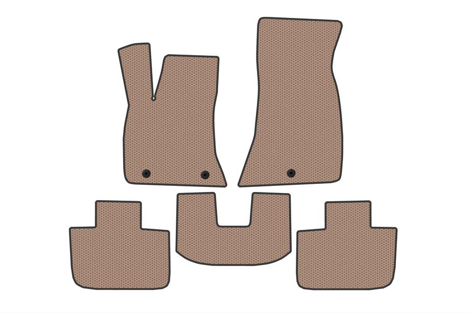 Chrysler C300 2011-2023 гг. Резиновые Коврики Carsuit V2 (Бежевые) Image