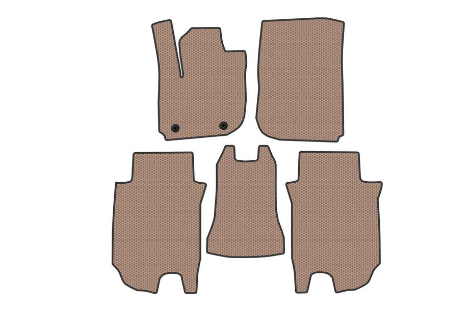 Honda HR-V 2021- гг. Резиновые Коврики Carsuit (Бежевые) Image