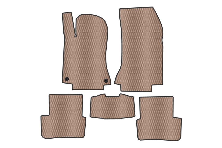 Mercedes B-class W246 2011-2018 гг. Резиновые Коврики Carsuit (Бежевые) Image