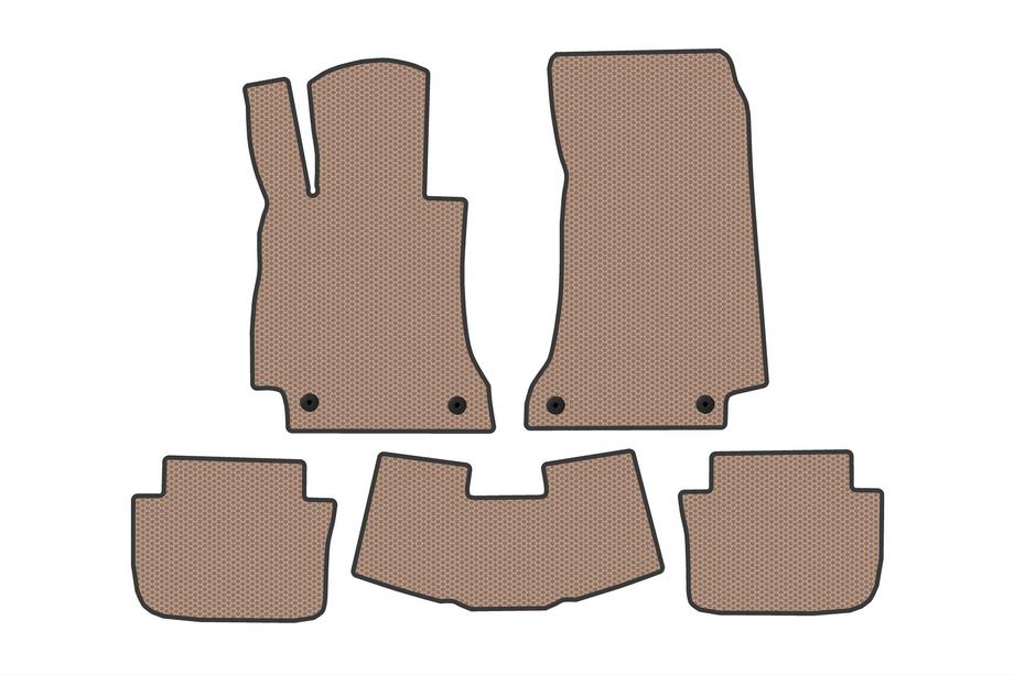 Mercedes E-сlass W214 2023- гг. Резиновые Коврики Carsuit (Cabrio, Бежевые) Image