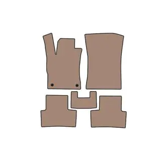 Резиновые коврики Carsuit (Бензин, бежевые) фото 1