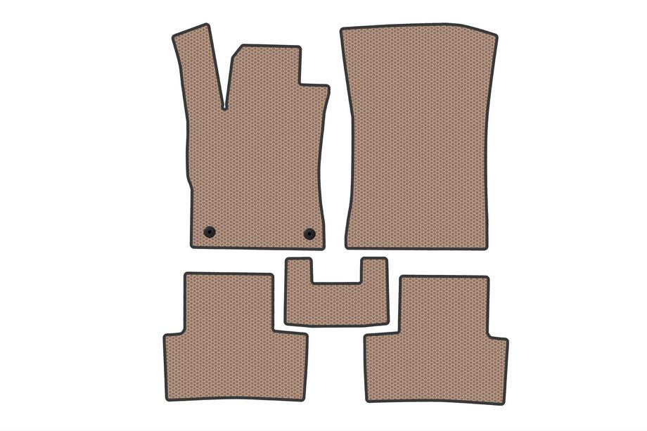 Opel Astra L 2022- гг. Резиновые коврики Carsuit (Бензин, бежевые) Image