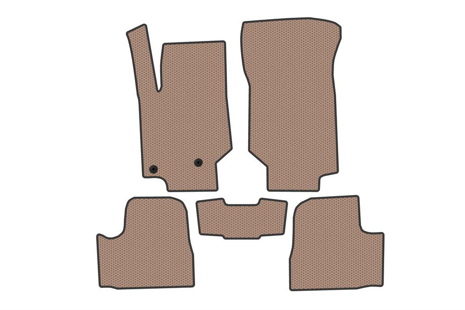 Peugeot 208 2019- гг. Резиновые коврики Carsuit (Бензин, бежевые) Image