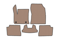 Peugeot 208 2019- гг. Резиновые коврики Carsuit (Электро, Бежевый) фото 1