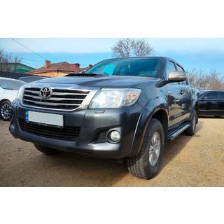 Боковые Подножки Sunrise (2 шт., Алюминий) Toyota Hilux 2006-2015 гг. фото 1