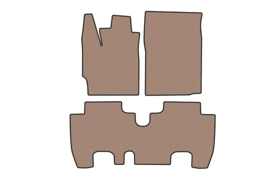 Toyota Urban Cruiser 2009-2014 гг. Резиновые Коврики Carsuit (Бежевые) Image
