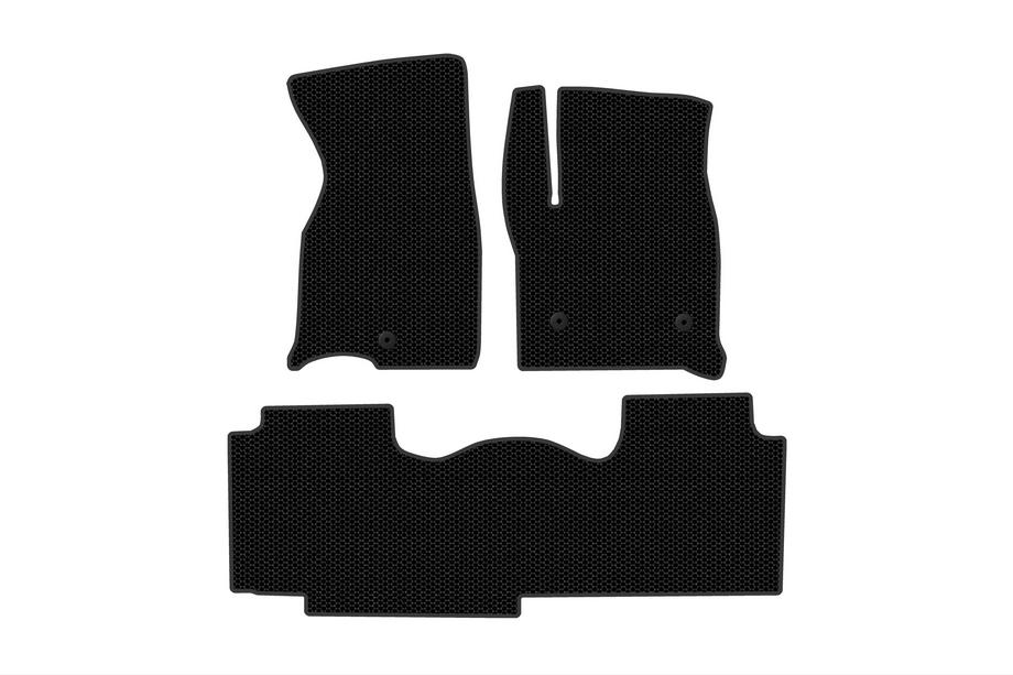 Chevrolet Tahoe 2020- гг. Резиновые Коврики Carsuit (2 Ряда, Черный) Image