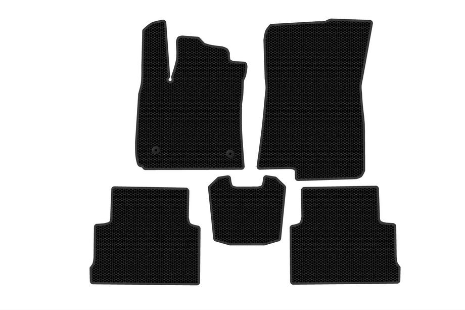 Dacia Jogger 2022- гг. Резиновые Коврики Carsuit (2 Ряда, Черный) Image