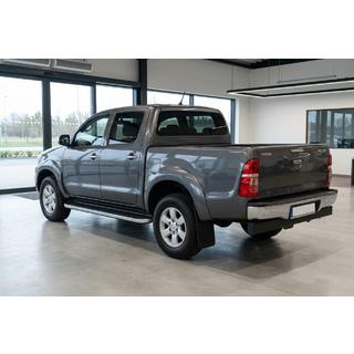 Боковые Подножки Tayga Grey (2 шт., Алюминий) Toyota Hilux 2006-2015 гг. фото 1