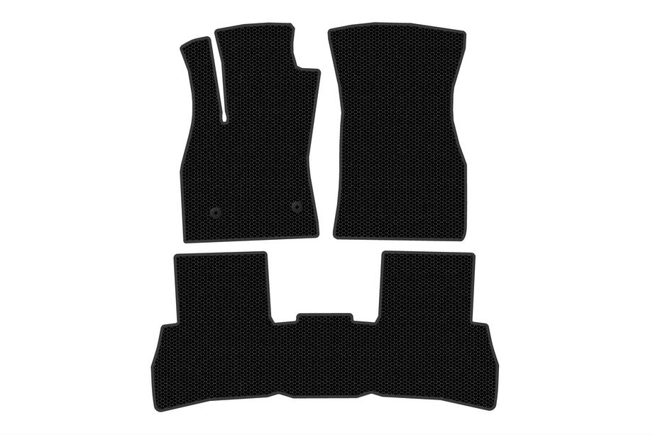 Fiat Doblo II 2010-2022 гг. Резиновые коврики Carsuit V2 (2010-2015, Черный) Image