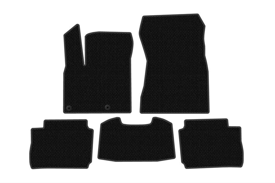 Nissan Qashqai 2021- гг. Резиновые Коврики Carsuit (Электро, Черный) Image