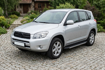 Toyota Rav 4 2006-2013 гг. Боковые Подножки Duru (2 шт., Алюминий) фото 1