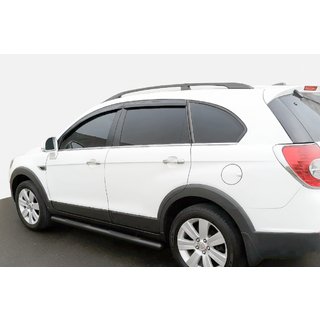 Боковые трубы Black (2 шт., нержавейка) Chevrolet Captiva 2006-2019 гг.