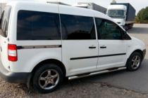 Volkswagen Caddy 2020- гг. Боковые трубы BB001 (2 шт., нержавейка) фото 2