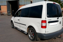 Volkswagen Caddy 2020- гг. Боковые трубы BB001 (2 шт., нержавейка) фото 3