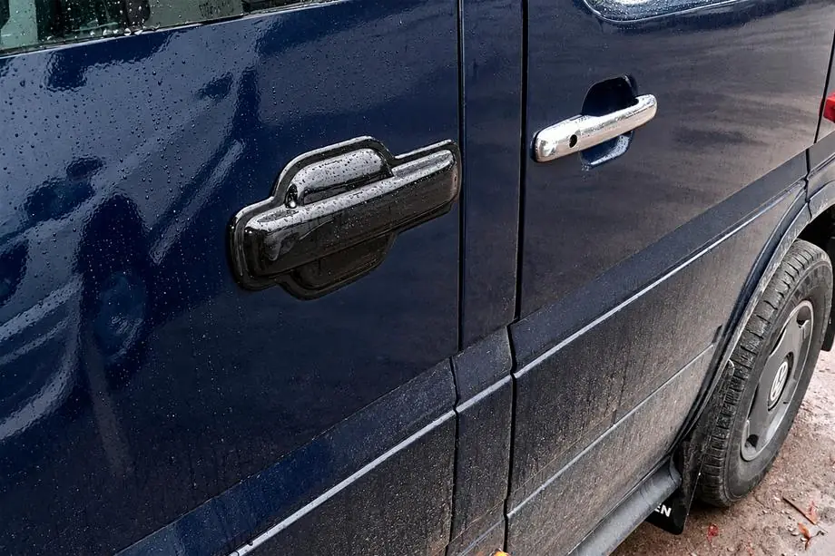 Volkswagen LT 1995-2006 гг. Накладка на ручку двери EuroCap (1шт, ABS) Фото 1