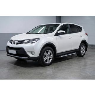 Боковые Подножки Sunrise (2 шт., Алюминий) Toyota Rav 4 2013-2018 гг. фото 1