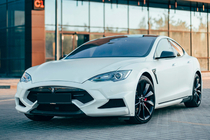Tesla Model S 2012– гг. Комплект обвеса LRT-Design Carbon фото 1